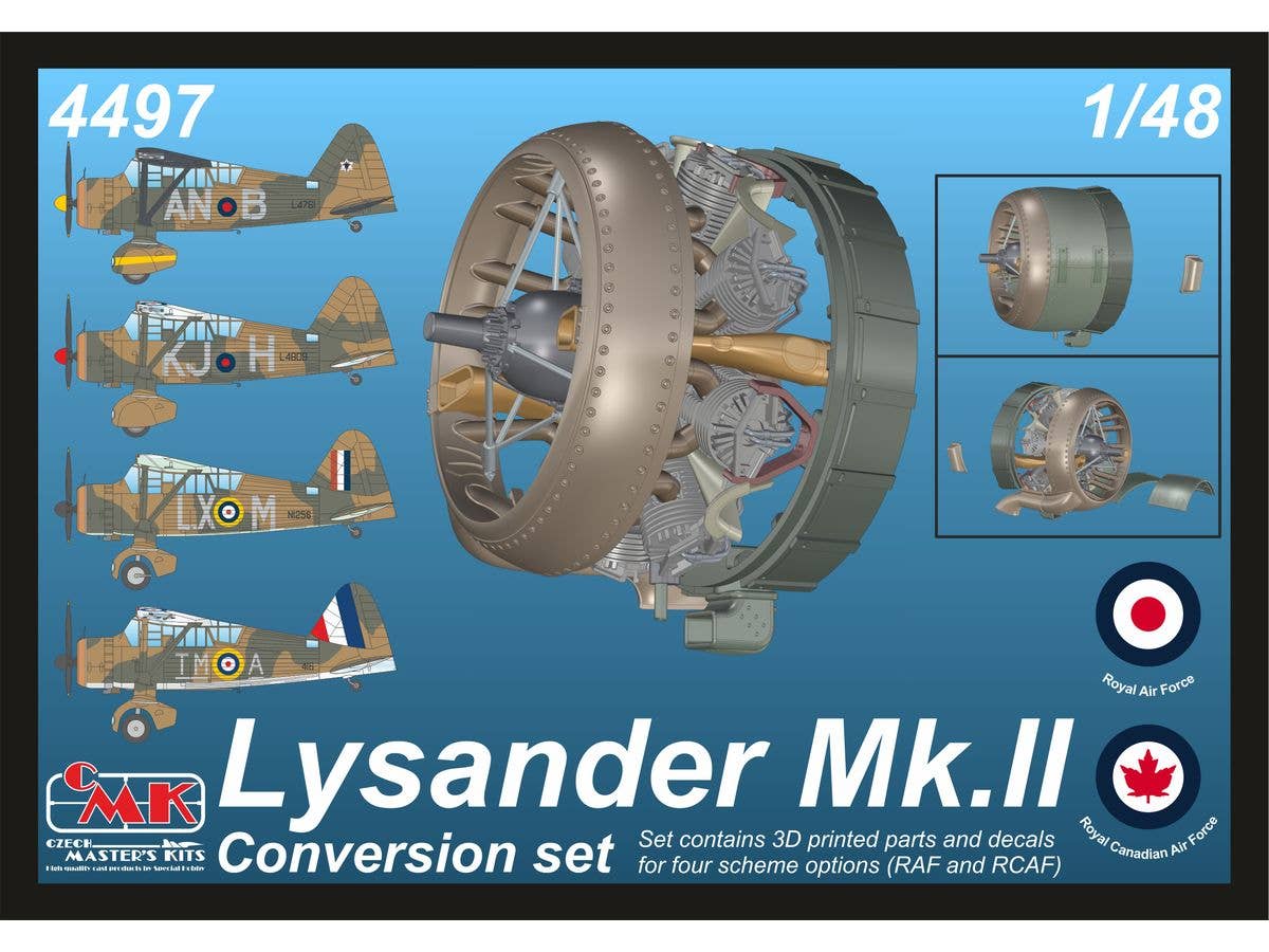 1/48 ウェストランド ライサンダー Mk.II (パーシウスエンジン搭載型) 改造パーツセット (エアフィックス用)