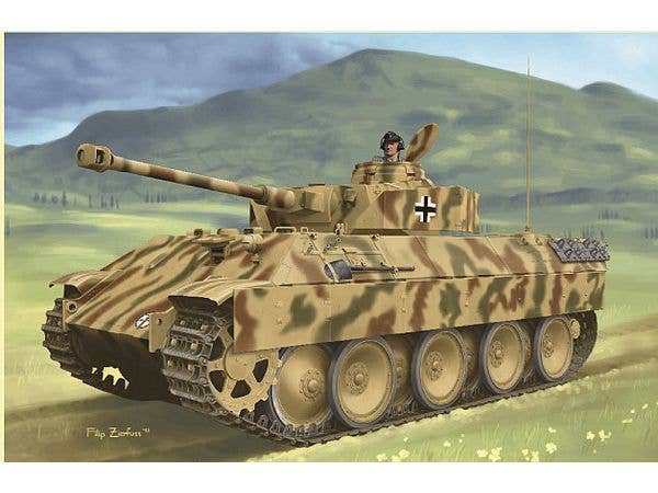 1/35 WW.II ドイツ軍 ベルゲパンター IV号戦車砲塔搭載型 マジックトラック/アルミ砲身/3Dプリントマズルブレーキ/暗視装置付属 豪華仕様