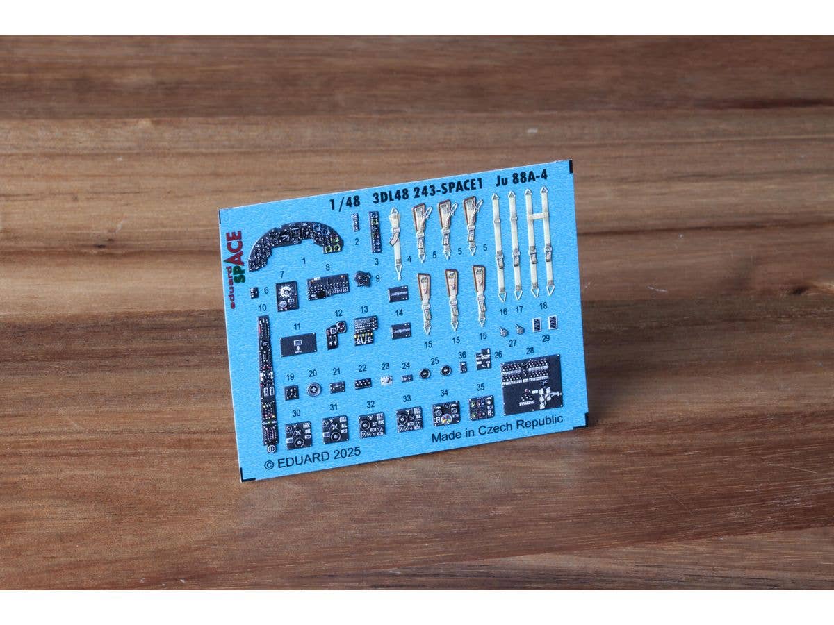1/48 Ju88A-4 スペース内装3Dデカール w/エッチングパーツセット (ICM用)