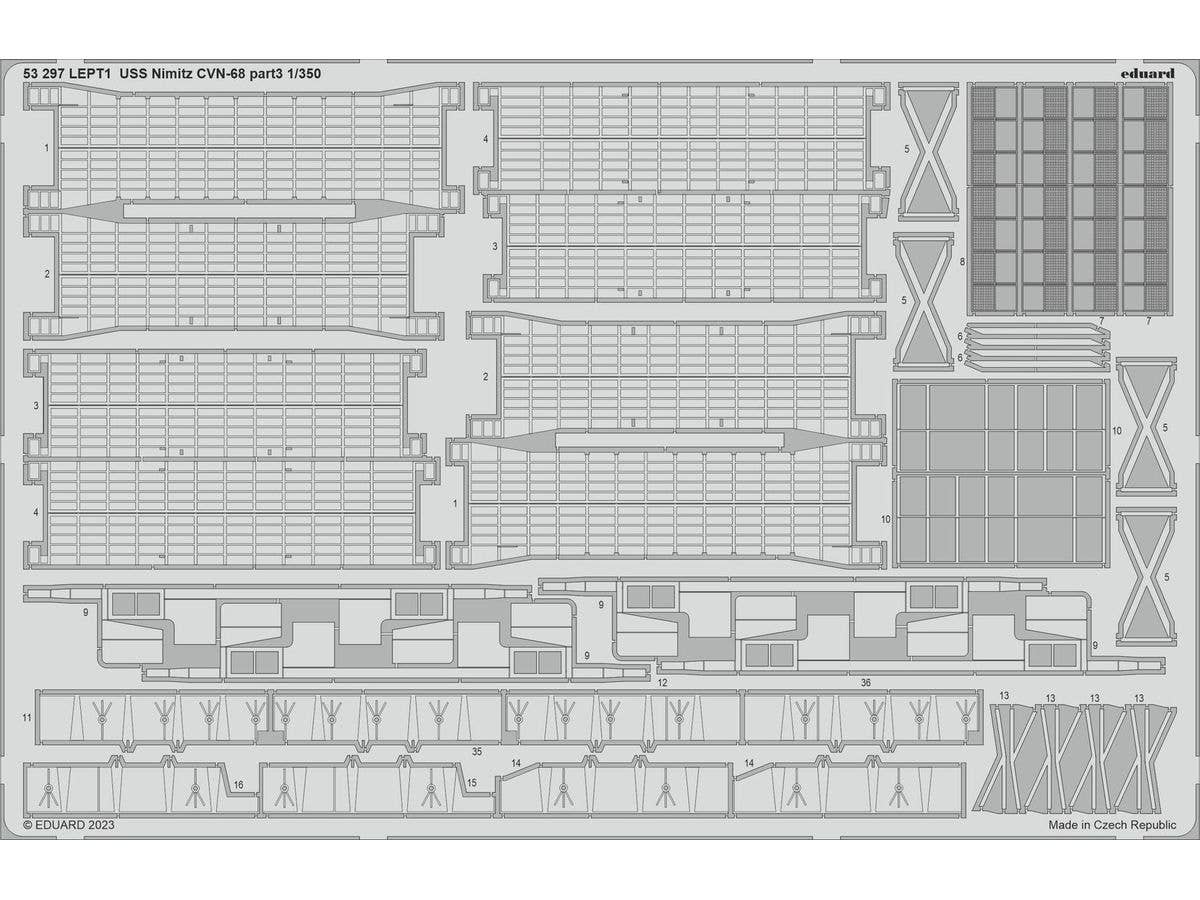 1/350 USS ニミッツ CVN-68 パートIII エッチングパーツ (トランぺッター用)