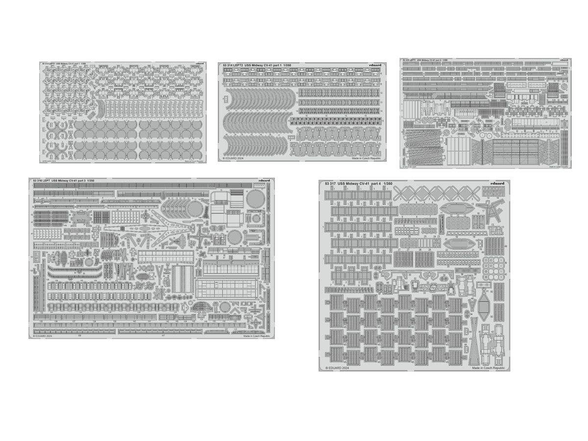 1/350 USS ミッドウェー CV-41 ビッグEDパーツセット (トランぺッター用)