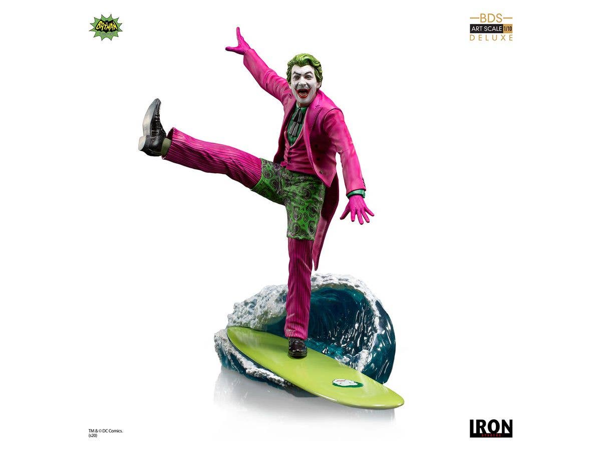 1/10 DC アイアン・スタジオ スタチュー デラックス・バトルジオラマ・シリーズ ジョーカー (サーフ・アップ版) TVドラマ バットマン 1966年TVシリーズ