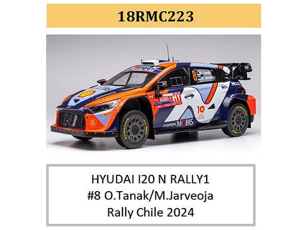 1/18 ヒョンデ i20 N ラリー1 2024年 ラリーチリ #8 オィット・タナック / マルティン・ヤルヴェオヤ