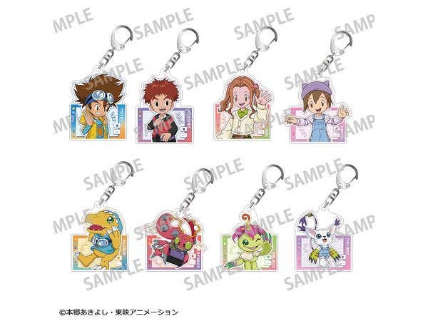 デジモンアドベンチャー: トレーディングアクリルキーホルダーvol.1 / リンクコーデ 1Box 8pcs