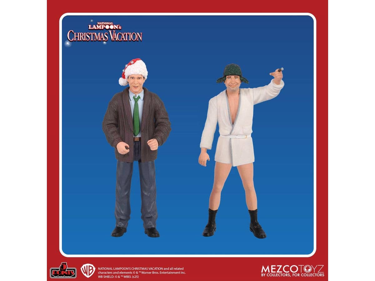 5ポイント/ ナショナル・ランプーン クリスマス・バケーション 3.75インチ アクションフィギュア: クラーク・グリスウォルド&エディ・ジョンソン 2種セット