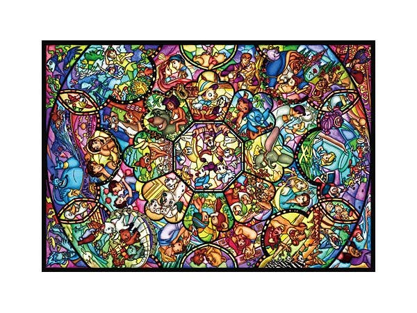 ジグソーパズル: ディズニー ステンドアート オールスター ステンドグラス 1000ピース (51.2cm x 73.7cm)