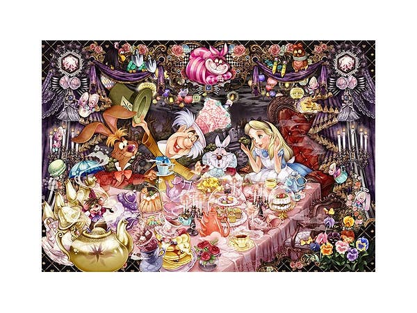 醒めない夢のティーパーティー (不思議の国のアリス) 1000ピース (51cm x 73.5cm)