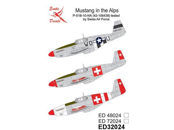 1/32 アルプスのマスタング:スイス空軍テスト機 P-51B-10-NA (42-106438)