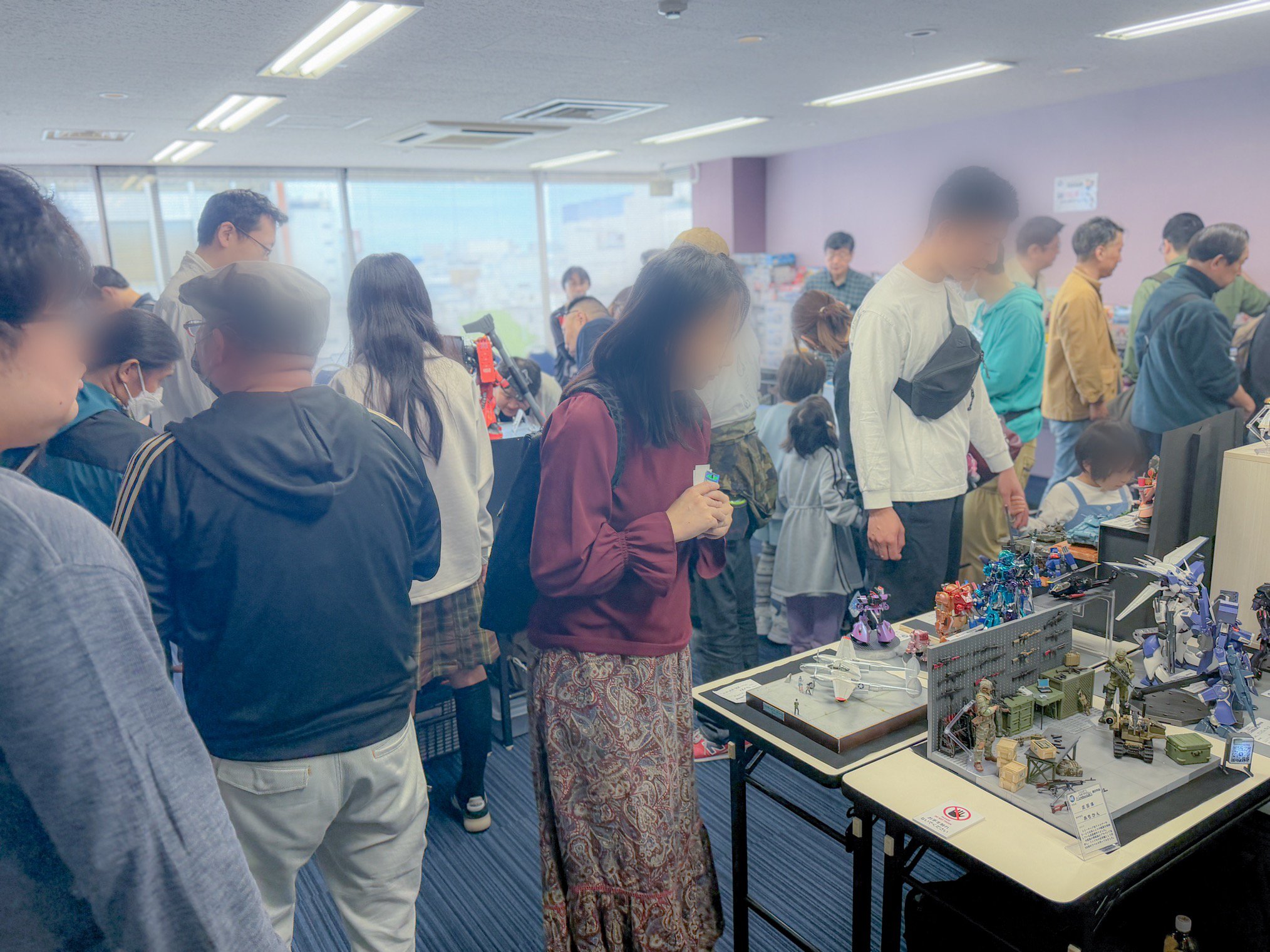 前回開催時のモデラー作品展示の様子