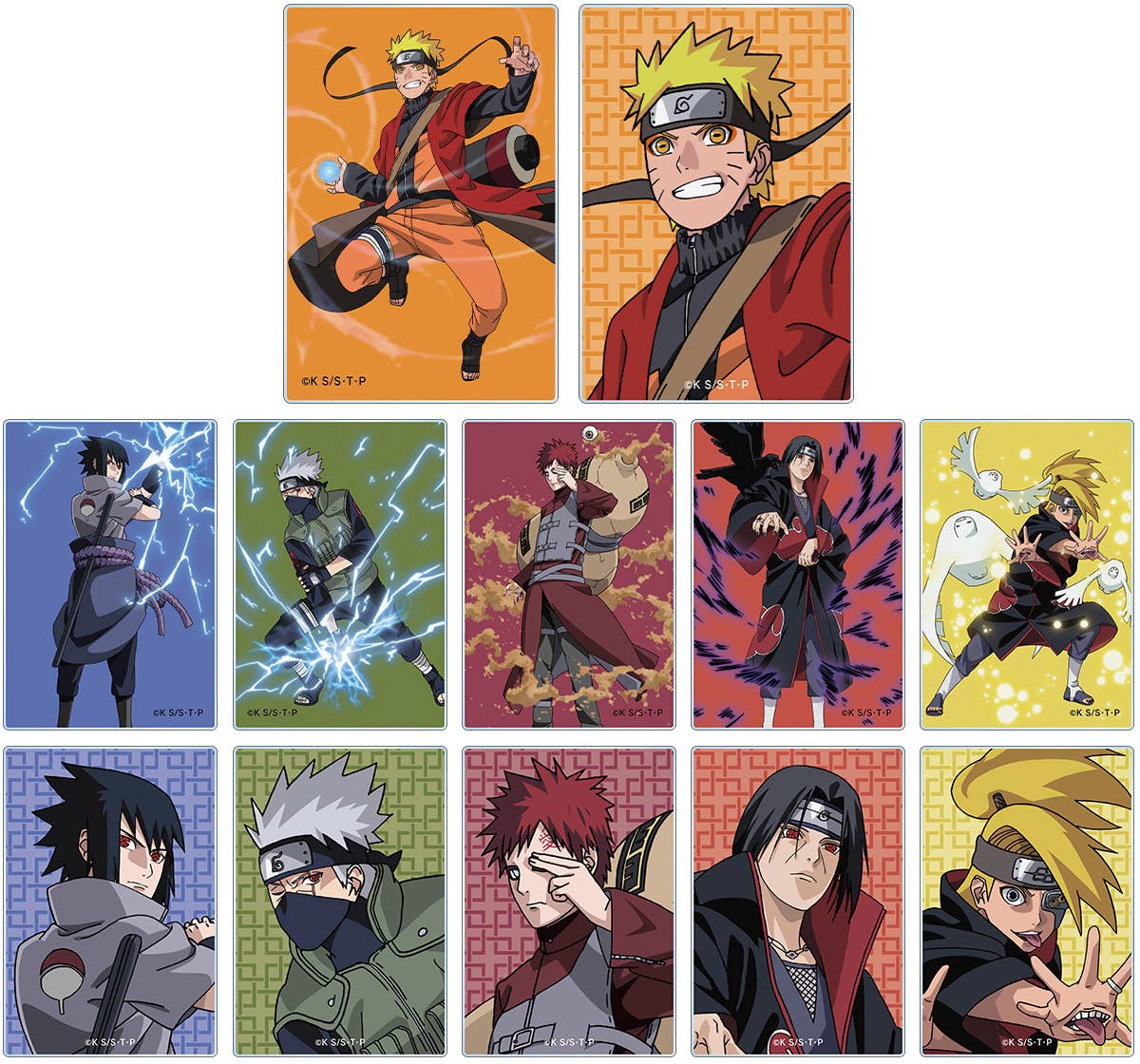 Naruto ナルト 疾風伝 描き下ろしイラスト 忍者大決戦ver トレーディングアクリルカード 1box 12pcs
