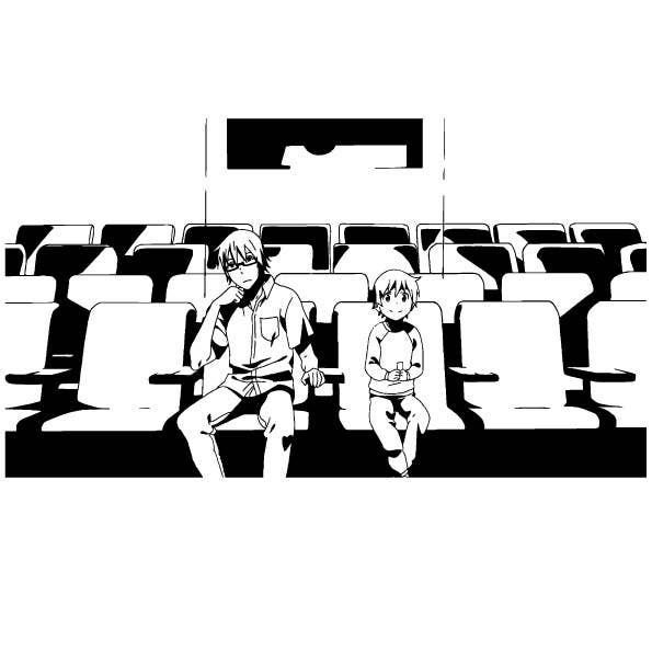 僕だけがいない街 Tシャツ Op柄 White L