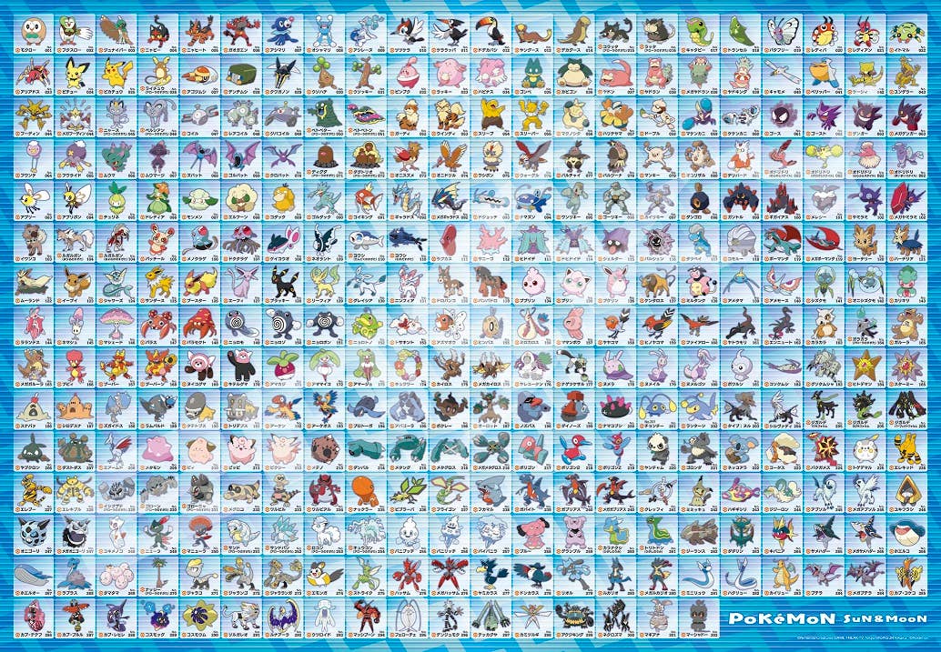ジグソーパズル ポケットモンスター サン ムーン アローラ図鑑 500ピース No 500t L12 510mm X 735mm