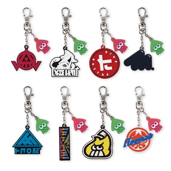 スプラトゥーン2 ブランドロゴラバーキーホルダー 1Box 10pcs