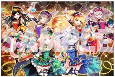 白黒テニス ドリームコラボ アイドル キャッツ B2ポスター 黒猫のウィズver