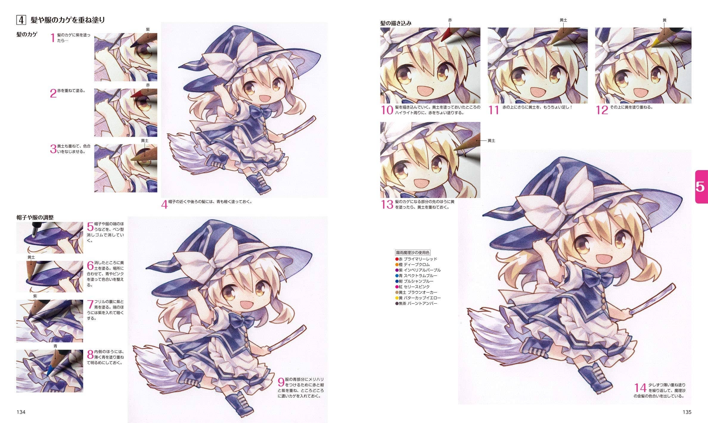 色えんぴつで描く東方イラストテクニック ミニキャラから始めるイラストメイキング