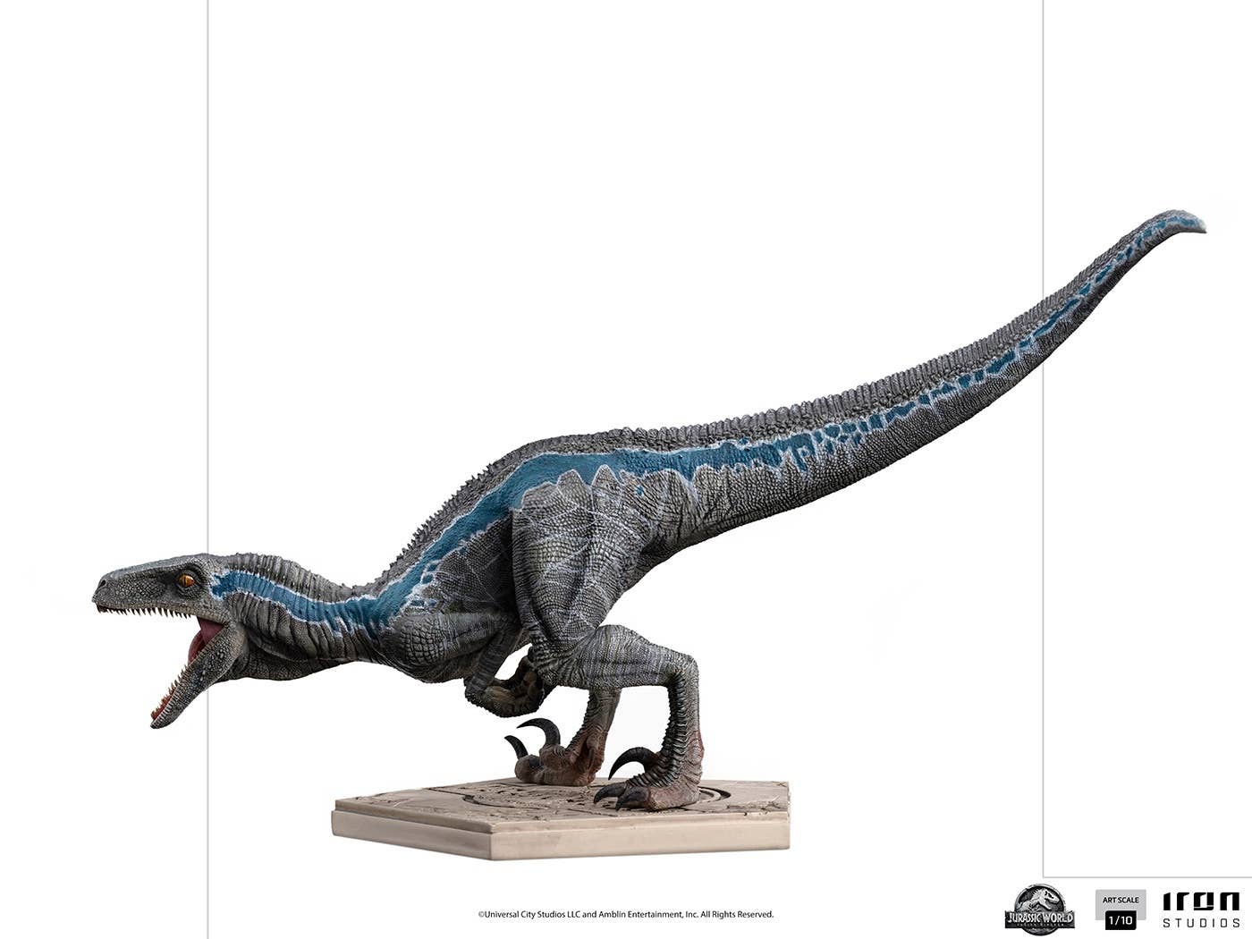 1 10 ジュラシック ワールド 炎の王国 アイアン スタジオ スタチュー アートスケール ブルー 1 10 ジュラシック ワールド 炎の王国 アイアン スタジオ スタチュー アートスケール ブルー