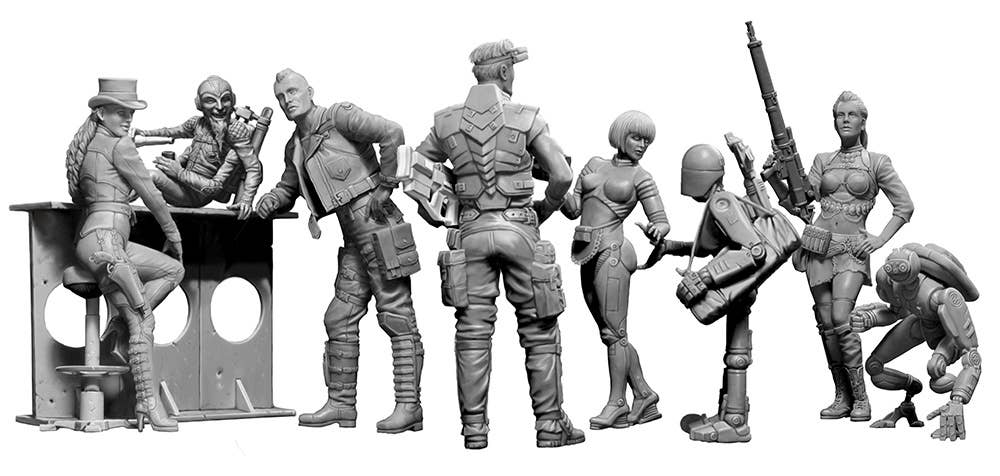 1 24 宇宙の果ての奇妙な仲間と冒険シリーズ1 初めての出会い 気に入った フィギュア3体