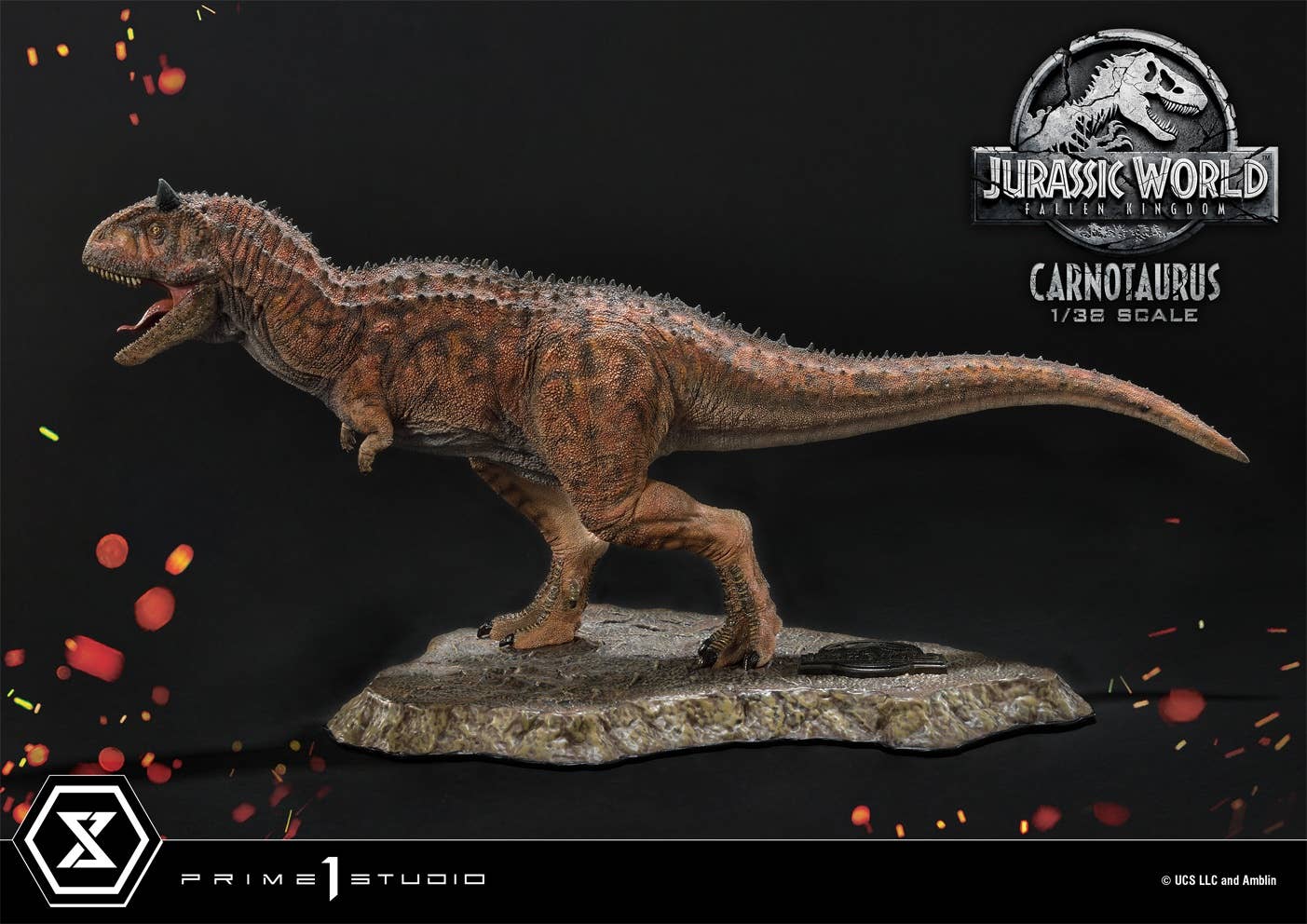 1/38 プライムコレクタブルフィギュア ジュラシックワールド 炎の王国 カルノタウルス 売上高No.1の商品 プライム1スタジオ 1/38 カルノタウルス その他