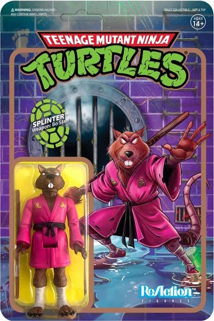 リ アクション ティーンエイジ ミュータント ニンジャ タートルズ Tmnt Wave2 スプリンター先生 Hlj Co Jp