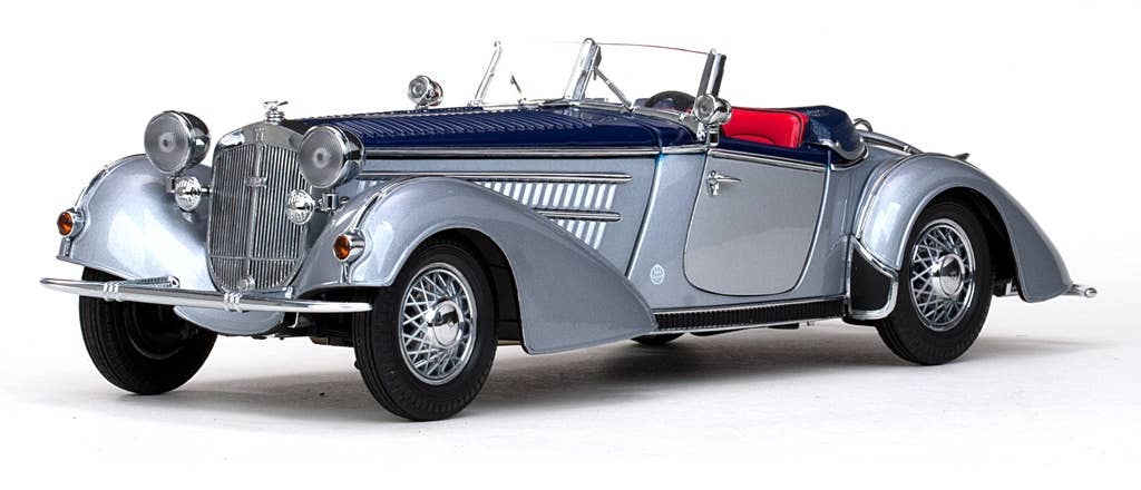 1/18 ホルヒ 855 ロードスター 2トーン 1939 シルバーグレイ & ダークブルー