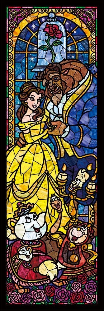 ディズニー ジグソーパズル 美女と野獣 ステンドグラス ステンドアート 456ピース