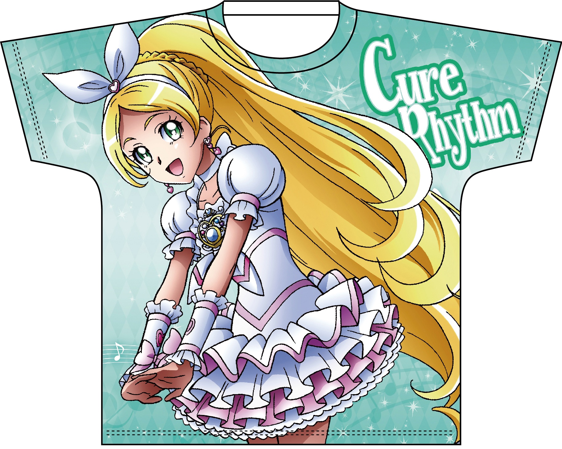 全プリキュア・フルカラープリントTシャツ : スイートプリキュア キュアリズム Lサイズ