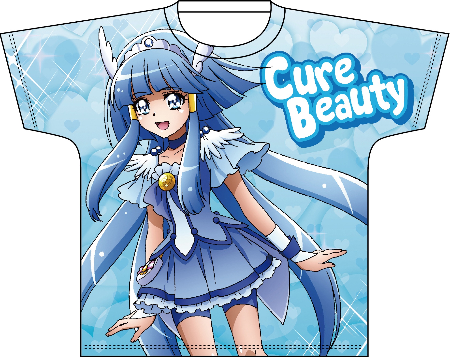 全プリキュア・フルカラープリントTシャツ : スマイルプリキュア! キュアビューティ Lサイズ