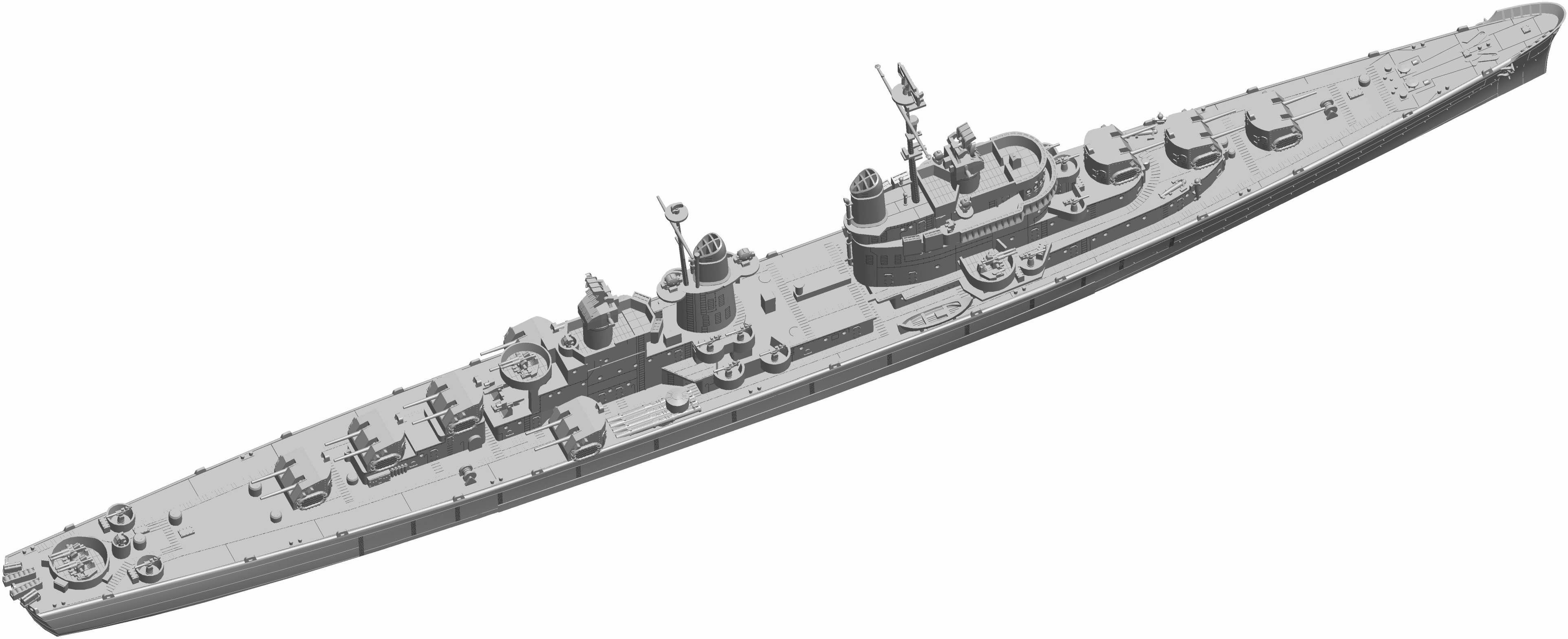 1/700 米海軍 軽巡洋艦 サンディエゴ CL53 1944年 デラックス版