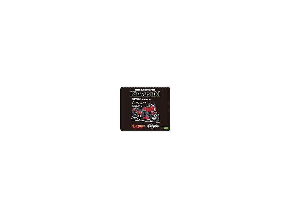 Kawasaki モーターサイクルエンブレム PUレザーマウスパッド (GPZ900R Red)