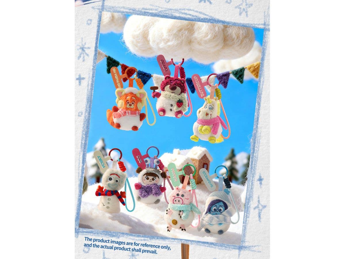 BLINDBOX ピクサー・冬の雪小屋 ぬいぐるみスマホストラップ 1Box 6pcs
