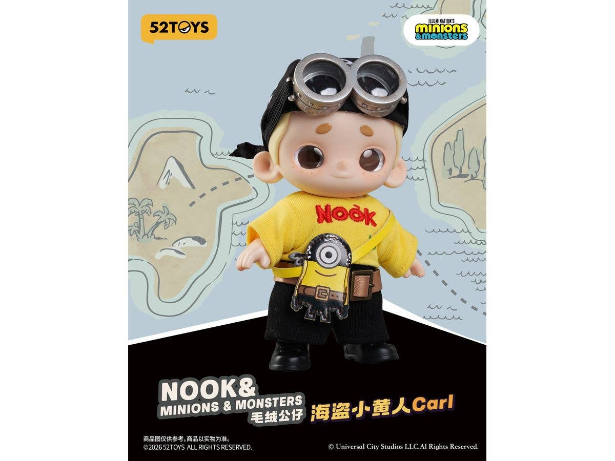NOOK&ミニオンズ&モンスターズ ぬいぐるみ 海賊カール