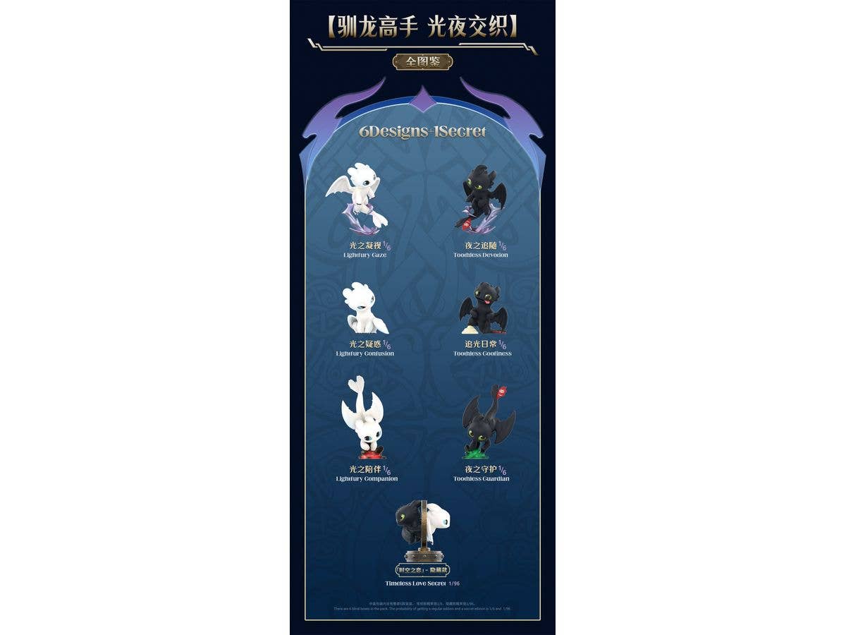 BLINDBOX ヒックとドラゴン 光と夜の交錯 1Box 6pcs