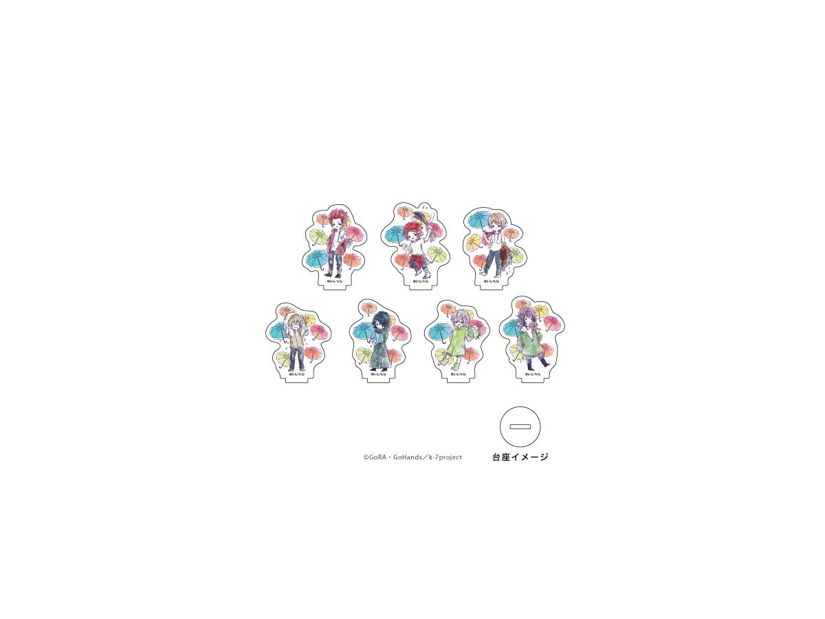 K SEVEN STORIES: アクリルぷちスタンド 05/梅雨ver. 吠舞羅&jungle (グラフアート) 1Box 7pcs