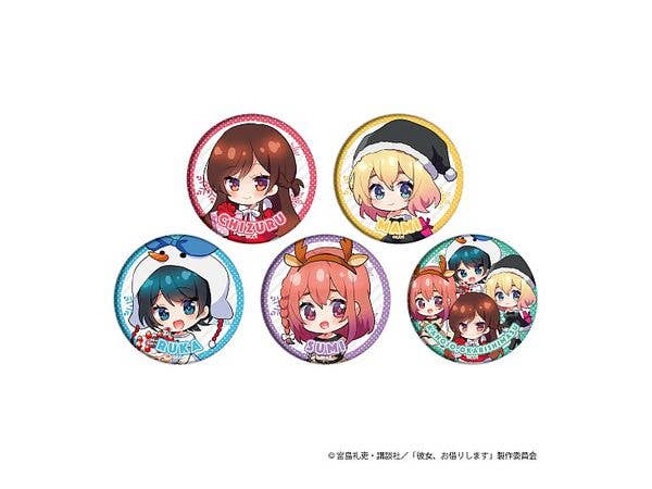 缶バッジ 彼女、お借りします 03/クリスマスver. (ミニキャラ) 1Box 5pcs