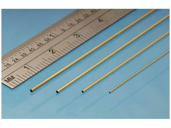 真鍮極細パイプ 1.2mm x 1.0mm x 305mm 3本入