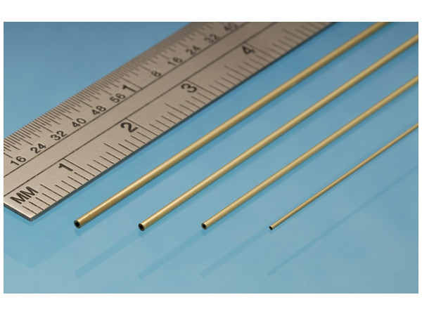 真鍮極細パイプ 1.9mm x 1.7mm x 305mm 3本入