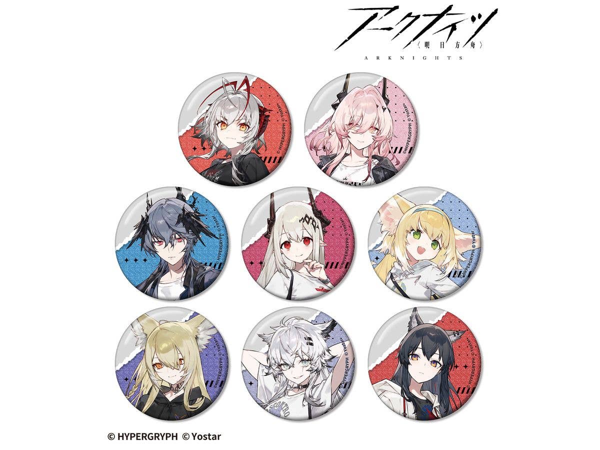 アークナイツ: ショッピングver. トレーディンググリッター缶バッジ vol.2 1Box 8pcs