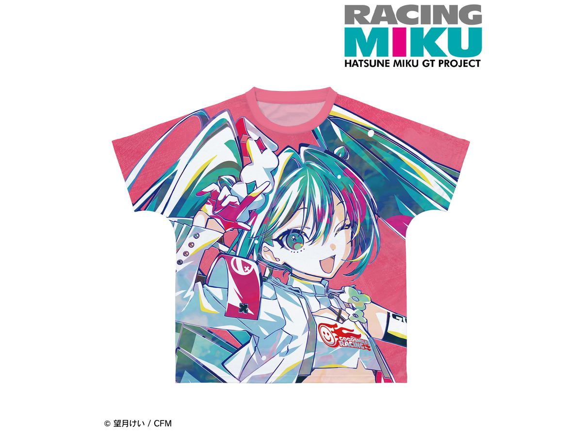 初音ミク GTプロジェクト: レーシングミク 2025Ver. Ani-Art フルグラフィックTシャツ ver.Bユニセックス (サイズ / L)