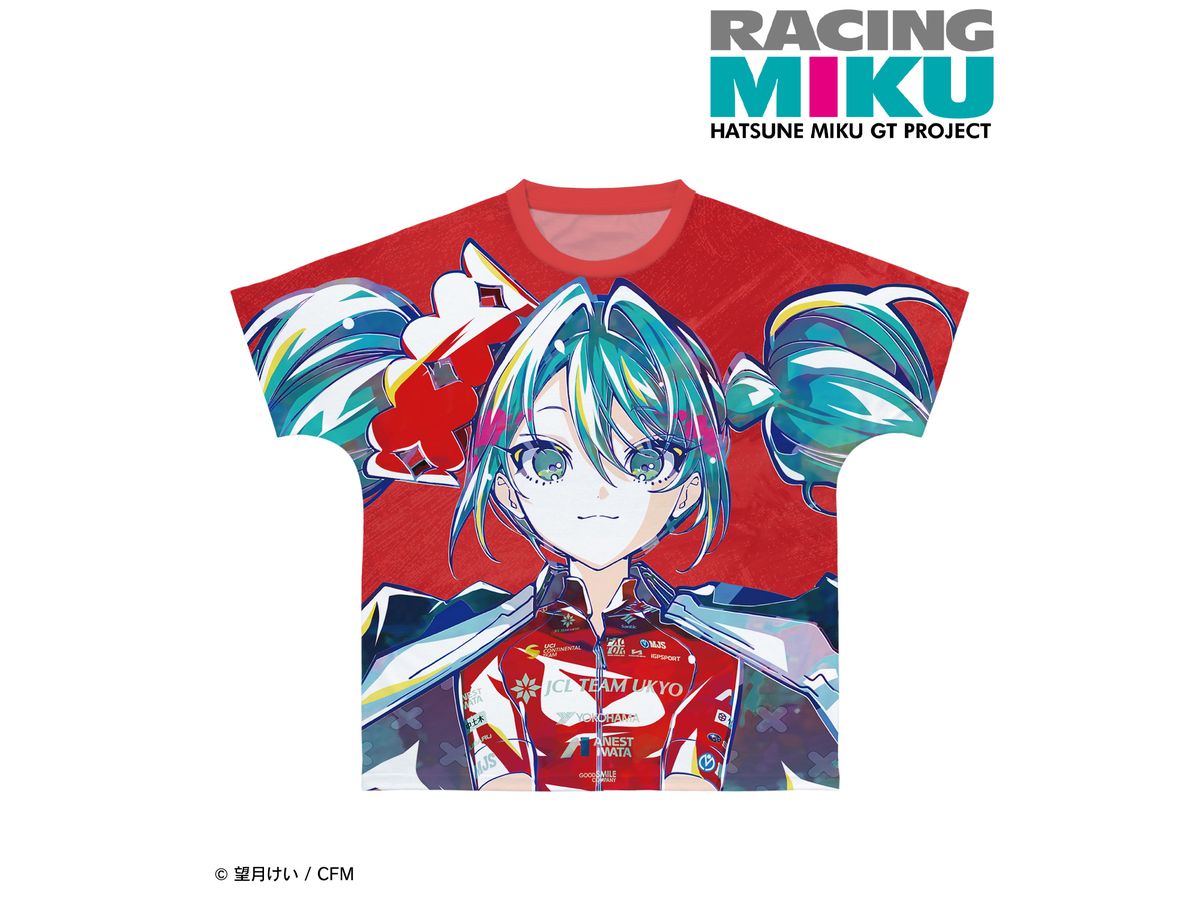初音ミク GTプロジェクト: レーシングミク 2025Ver. Ani-Art フルグラフィックTシャツ ver.Cユニセックス (サイズ / XL)