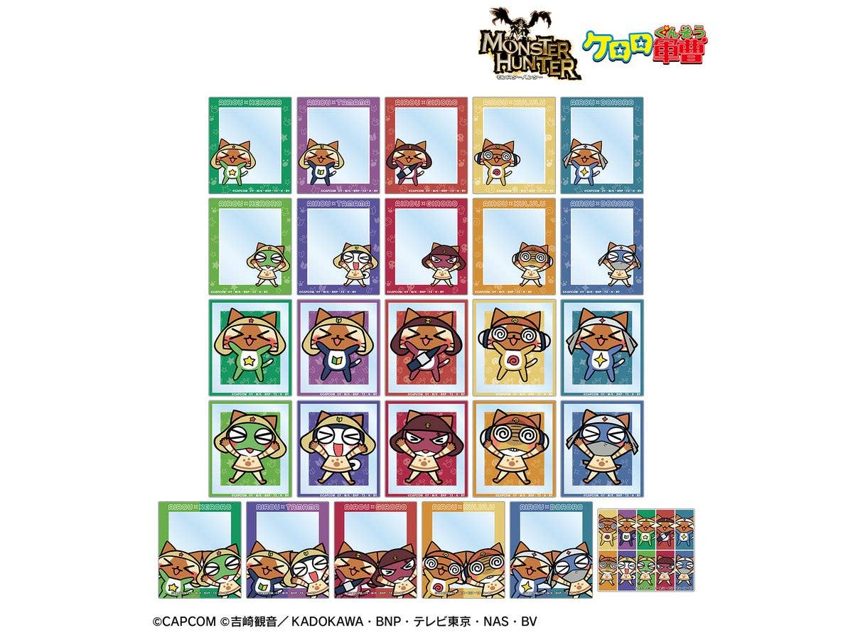 モンスターハンター x アニメ ケロロ軍曹: トレーディングアクリルカード 1Box 26pcs