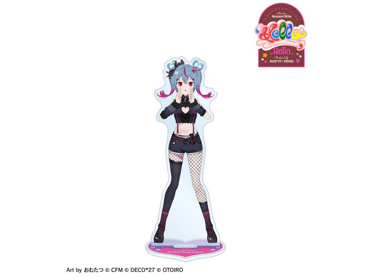 デコミクLIVE starring 初音ミク ｢Hello｣ Produced by DECO27 / OTOIRO: デコミク (ダークネス) Art by おむたつ BIGアクリルスタンド