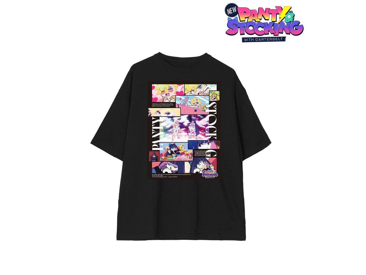 New PANTY & STOCKING with GARTERBELT: パンティ & ストッキング 場面写BIGシルエットTシャツユニセックス (サイズ / L)