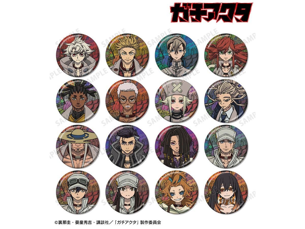 TVアニメ ガチアクタ: トレーディングメタリック缶バッジ 1Box 16pcs