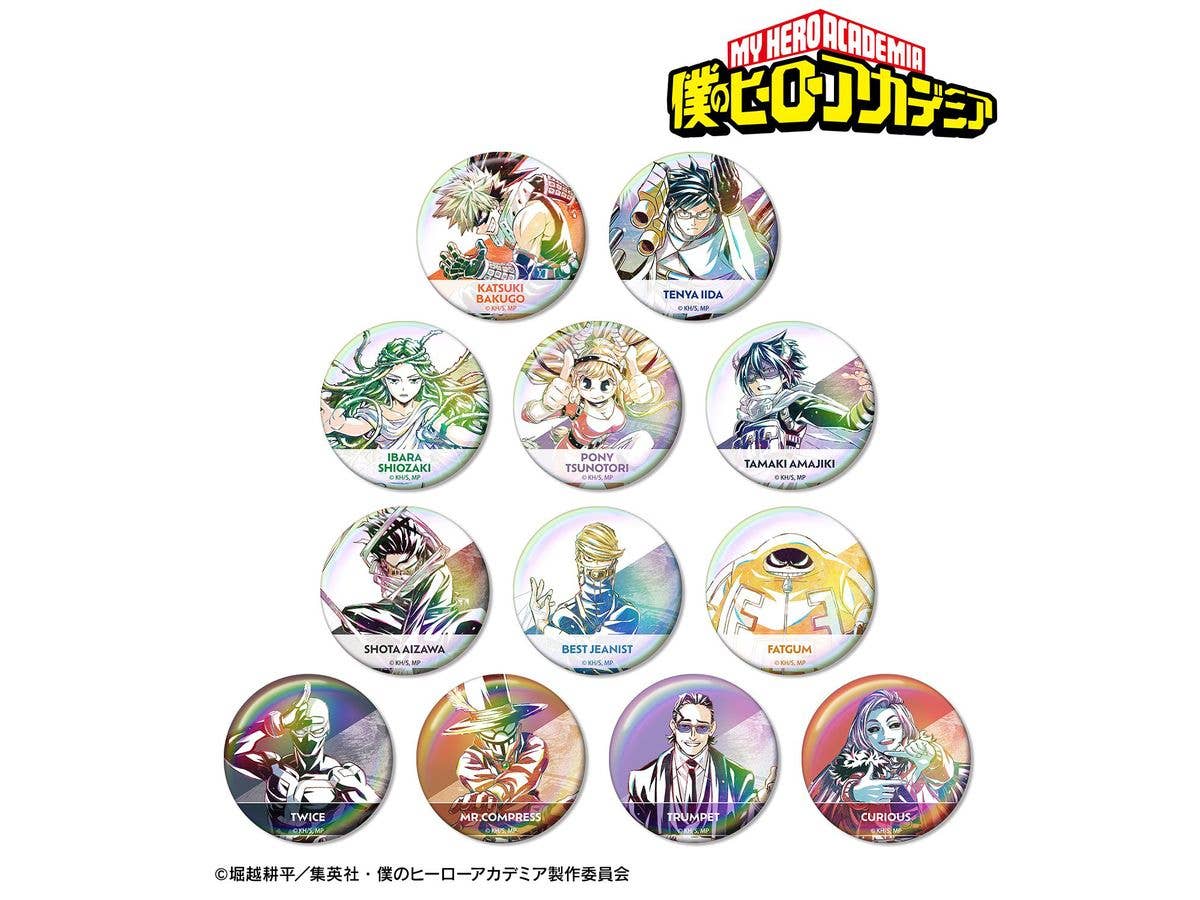 アニメ 僕のヒーローアカデミア: トレーディング Ani-Art 第6弾 オーロラ缶バッジ ver.B 1Box 12pcs