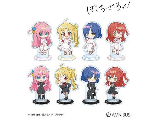 アニメ ぼっち・ざ・ろっく! 上倉エクさんイラスト 白いワンピースver.&黒いワンピースver. トレーディングアクリルスタンド 1Box 8pcs