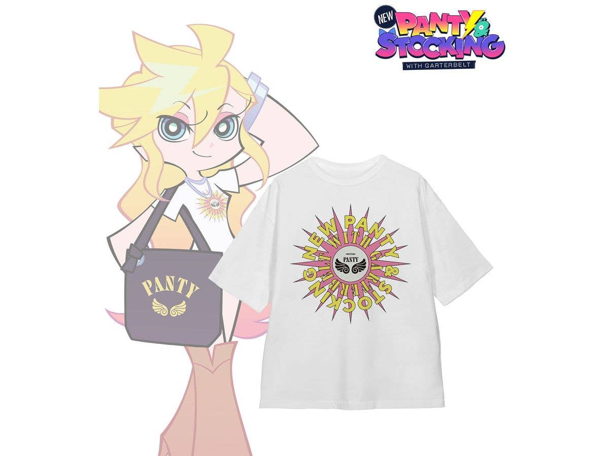 New PANTY & STOCKING with GARTERBELT: 描き下ろし パンティ モデルver. 着用BIGシルエットTシャツ Aユニセックス(サイズ/M)