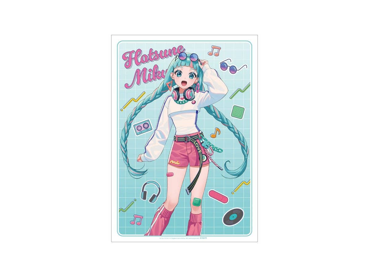 初音ミク 描き下ろし 初音ミク シティポップver. Art by ドルストイ A3マット加工ポスター