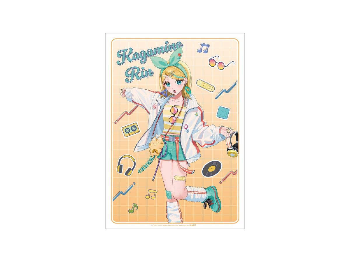 初音ミク 描き下ろし 鏡音リン シティポップver. Art by ドルストイ A3マット加工ポスター