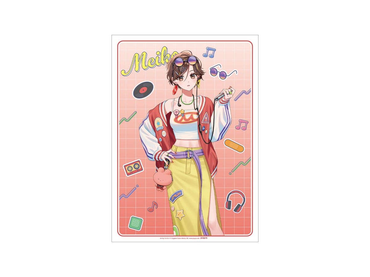 初音ミク 描き下ろし MEIKO シティポップver. Art by ドルストイ A3マット加工ポスター