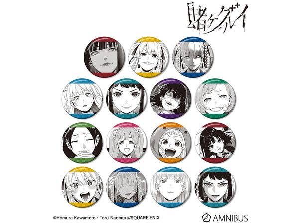 賭ケグルイ トレーディング原作コマ缶バッジ 1Box 15pcs